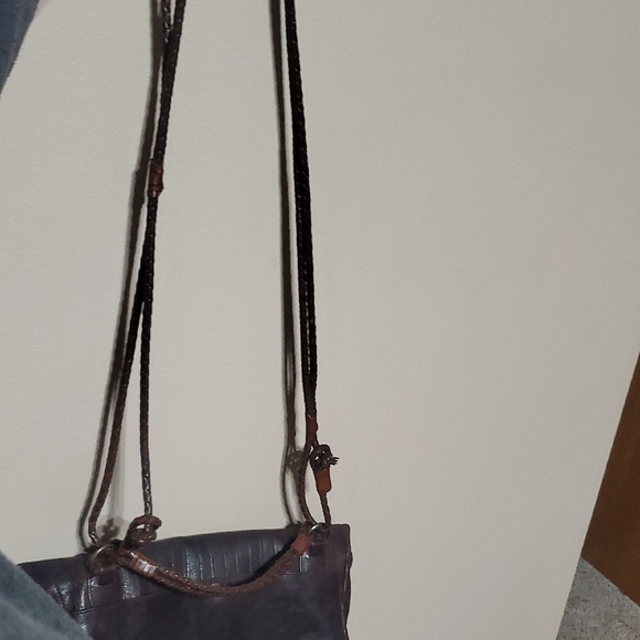 Roberto Cavalli Brown Crossbody Bag with Vintage Leather - Picture 5 of 14